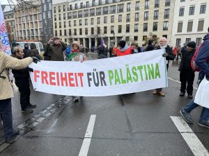 Demo "Nein zu Kriegen", 25.11.2023; Foto: Peter Ansmann