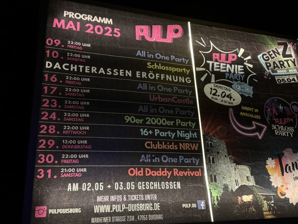 Jetzt erstmal für geschlossen: Das PULP! (Foto: Peter Ansmann)