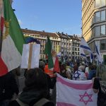 Abschluss der pro-israelischen Gegendemo (Foto: Peter Ansmann)