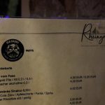 Getränkekarte im Rheingold (Foto: Peter Ansmann)