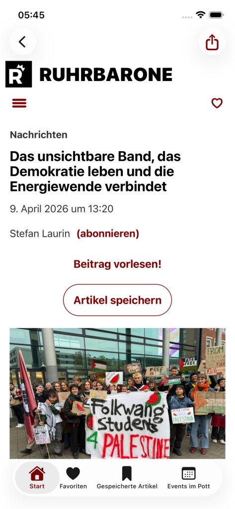 Artikel lassen sich speichern, teilen und vorlesen. Außerdem lassen sich Autoren abonnieren.