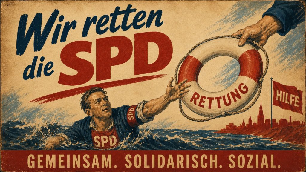 Wir retten die SPD! Grafik: DALL-E