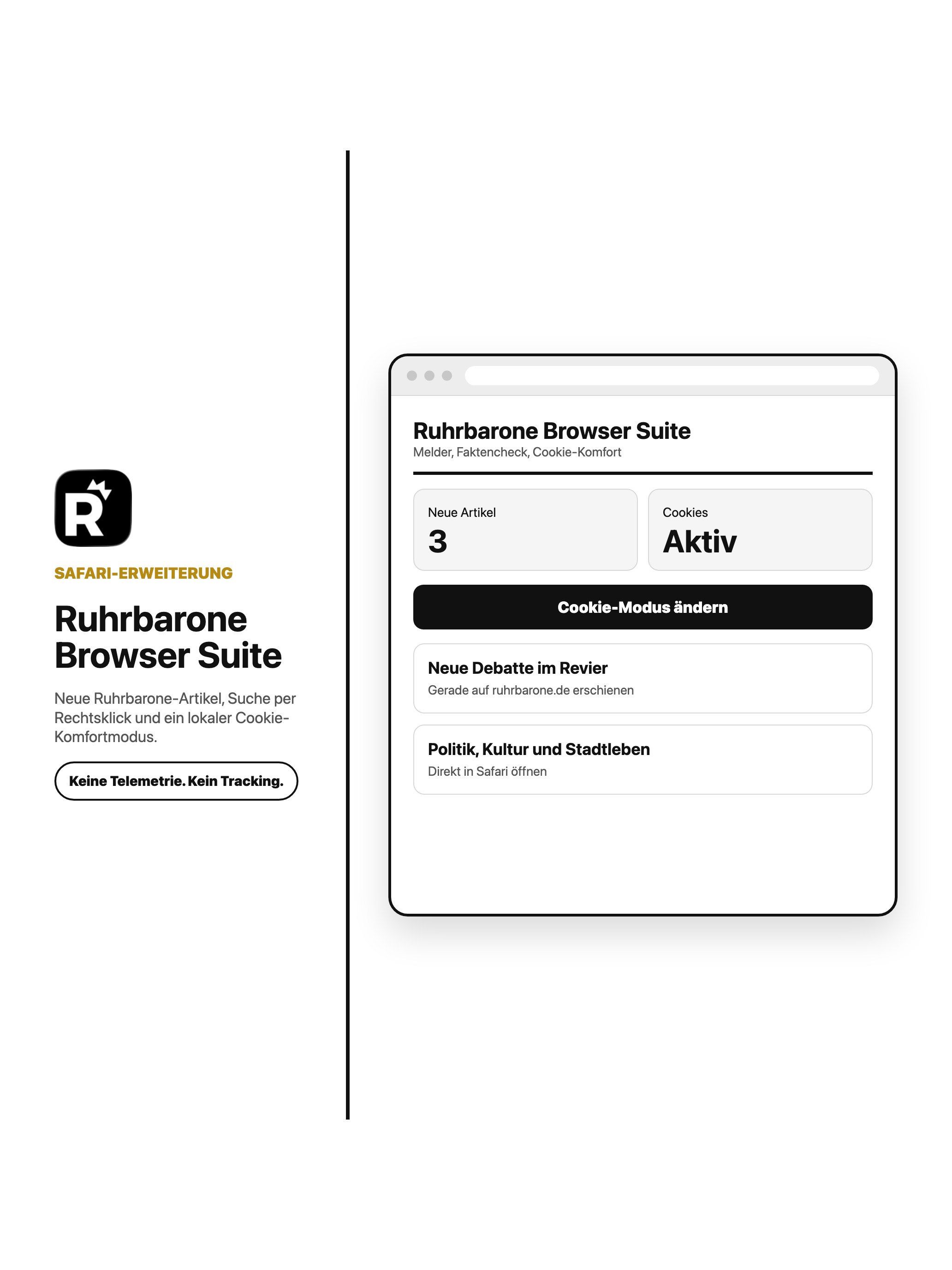 Ruhrbarone Browser Suite auf dem iPad