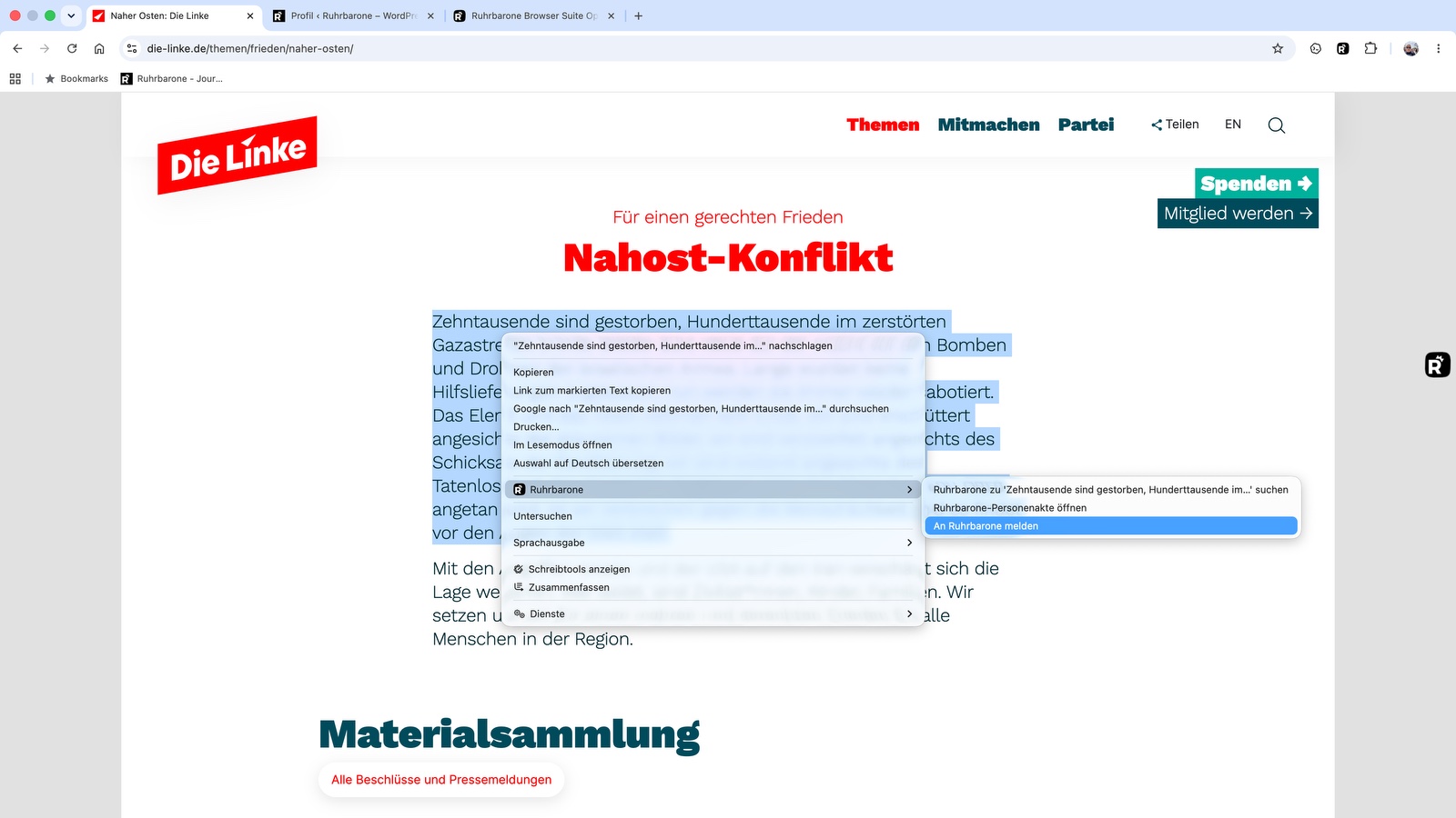 Seiten der Redaktion melden