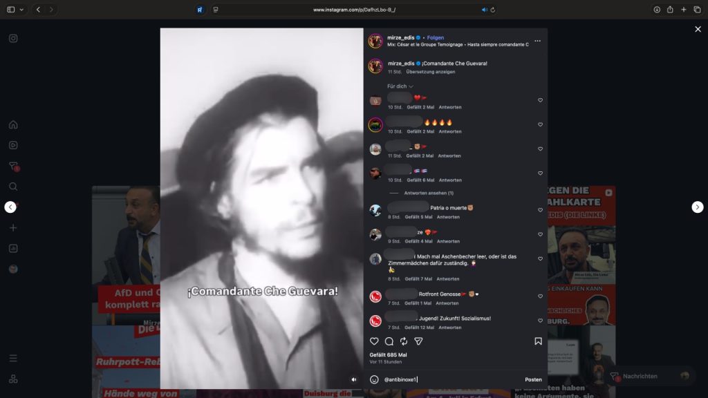 Huldigung eines Stalinisten (Screenshot)