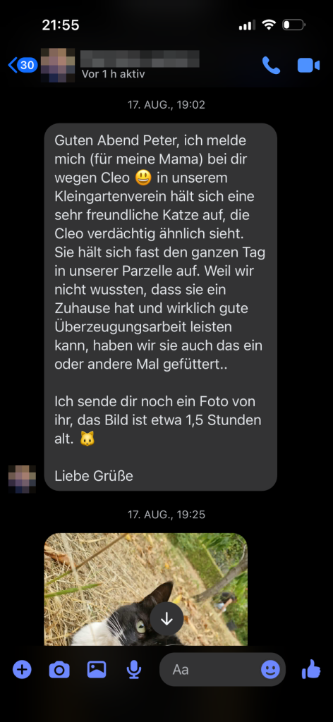 Cleopatra ist im Kleingarten untergekommen (1)